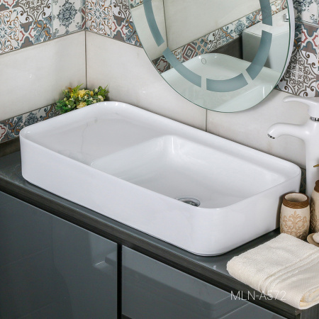 накладная раковина в ванную melana a572-805