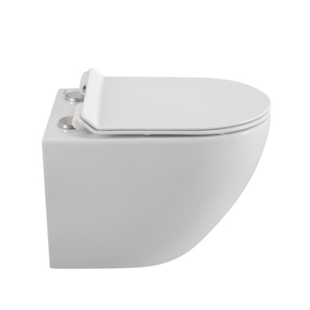 унитаз подвесной belbagno sfera-r bb046chr безободковый, без сиденья, цвет белый