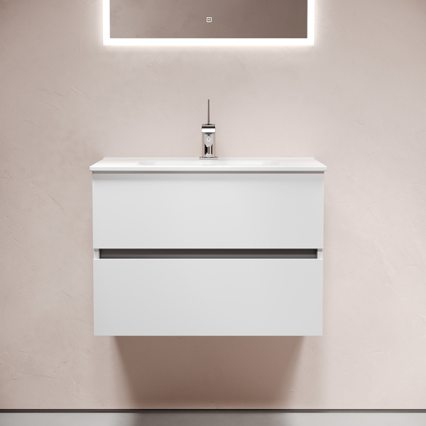 тумба под раковину sancos urban 70 ur70w подвесная белый глянец