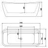 акриловая ванна aquatek амадео 170x78 aq-197778 без гидромассажа