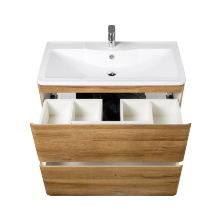 раковина belbagno 80 bb800/455-lv-art-alr-nero черная матовая