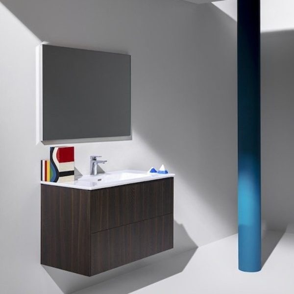 laufen laufen frame 25 зеркало 90x70см., с алюминиевой рамой, цвет: черный матовый