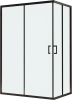 душевой уголок rgw passage pa-246b 80х120 см, профиль черный, стекло прозрачное