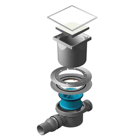 Трап для душа Pestan Confluo Standard 15x15 White Glass 3 13000094