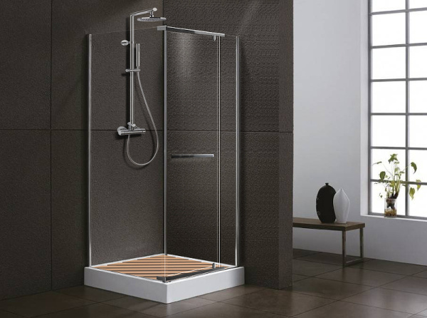 душевой уголок cerutti spa 90×90 mimi zq91t 7705 профиль хром, стекло прозрачное