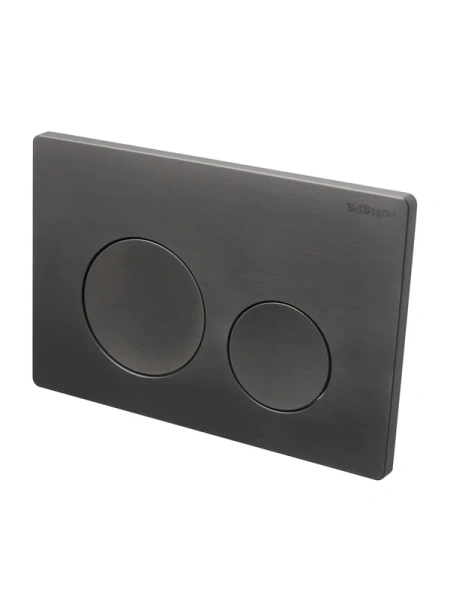 кнопка смыва для инсталляции belbagno bb-03c-gm для унитаза, пластик, цвет оружейная сталь