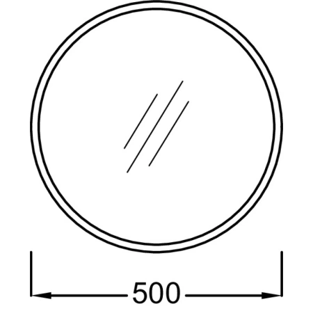 Зеркало Jacob Delafon Odeon Rive Gauche 50 EB1176-BLV черное матовое