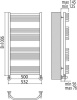 полотенцесушитель водяной terminus виктория п20 500*1006 4620768886492
