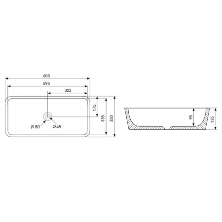 раковина 60.5x35 см abber rechteck ac2204mdg, цвет темно-зеленый матовый раковина 60.5x35 см abber rechteck ac2204mdg, цвет темно-зеленый матовый