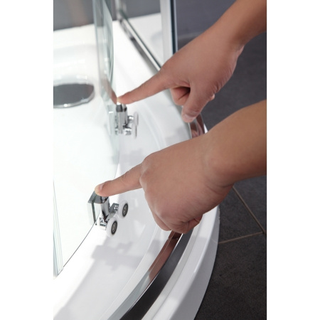 душевой уголок black&white stellar wind s108 90х120 прямоугольный профиль серебристый хром стекло прозрачное