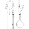 смеситель для кухни hansgrohe focus m42 71801000, хром