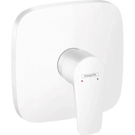 Смеситель Hansgrohe Talis E 71765700 для душа, встраиваемый, внешняя часть, белый матовый