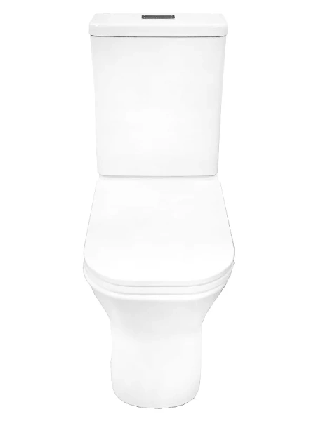 унитаз компакт azario milagro az-8502 напольный, безободковый, слив "торнадо", с бачком и сиденьем микролифт, 65х35х83 см, белый