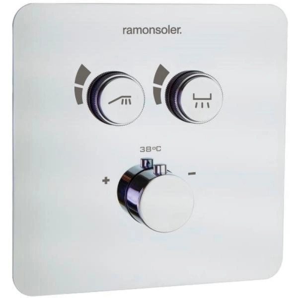 смеситель для душа ramonsoler rs smart 85t201s с термостатом хром