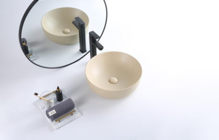 раковина-чаша belbagno 41 bb1315-h301 черная матовая