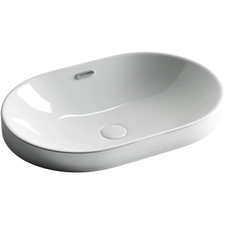 раковина ceramicanova element cn5020, встраиваемая, сверху, 60x40 см, белая