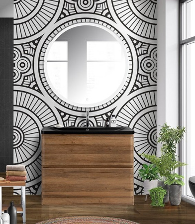 Раковина BelBagno 100 BB1000/455-LV-ART-ALR-NERO Черная матовая