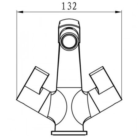 смеситель elghansa new wave omega 4907594 для биде, без донного клапана, хром