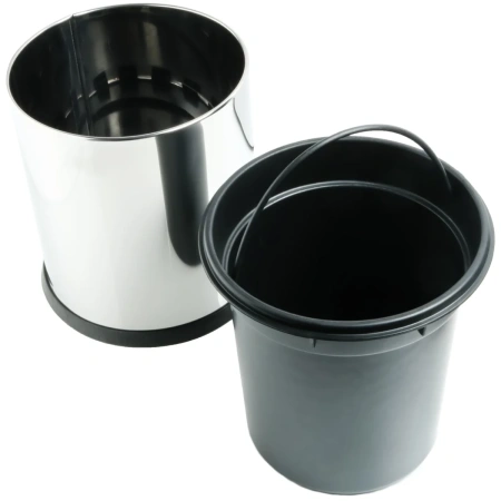 мусорное ведро fixsen hotel fx-31024b 5л, хром