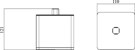 стакан для ватных дисков boheme 10964-w-cr белый хром