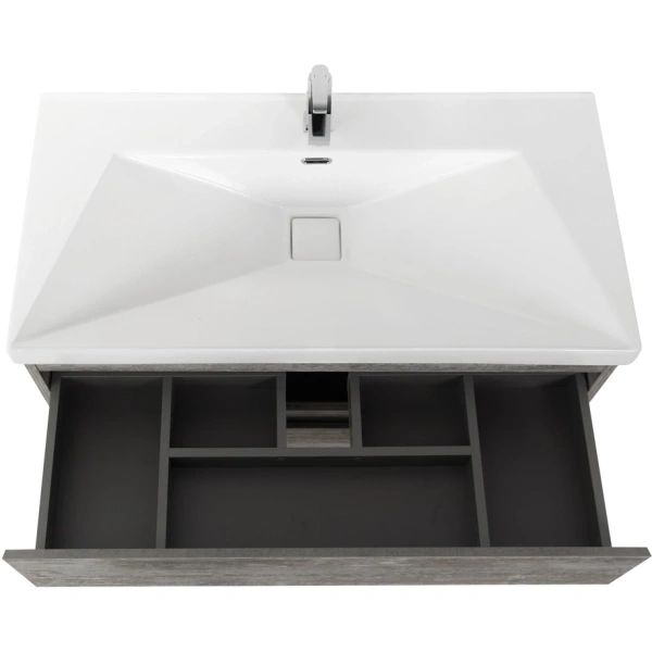 тумба legno grigio 79,6 cezares molveno molveno-80-2c-so-lg