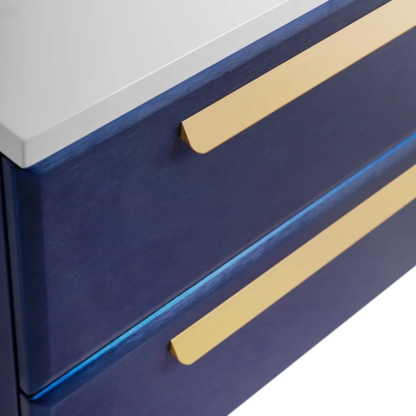 ручка для тумбы 1 шт cezares eco rs156sg.3/320 39,7 см, золотой матовый