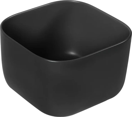 Раковина SantiLine SL-1111MB, накладная, 36.5x36.5 см, цвет черная матовая