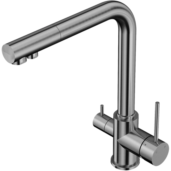 смеситель elghansa kitchen pure water 56a5216 для кухни однорычажный (для фильтра) с бок. переключателем