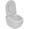 унитаз подвесной point афина pn41041 безободковый, сиденье микролифт