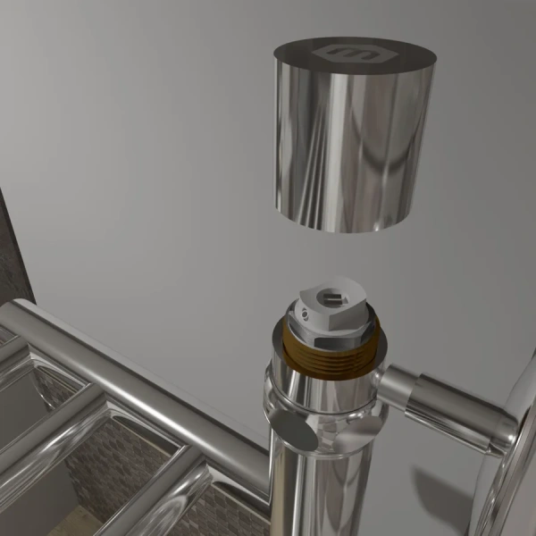 полотенцесушитель водяной маргроид вид 4 04-6050-002 60x50 с полкой