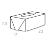 салфетница colombo design adj kleenex badj016-5060 настольная, 23x12хh7,5 см, небесный|эвкалипт
