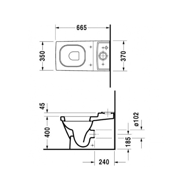 сиденье duravit 2nd floor 0068990000 для унитаза, микролифт, петли нерж.сталь, белое