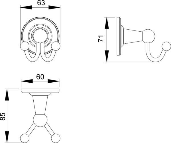 Крючок Timo Nelson 160012/02