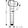 душевая лейка hansgrohe jocolino crocodile 28788570