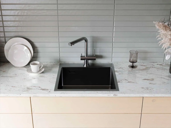 мойка кухонная omoikiri akisame 51-gb графит