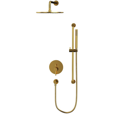 душевая система whitecross y brushed gold yset05glb брашированное золото