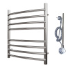 полотенцесушитель point альфа п8 pn05156se электрический, левый | правый, 50x60 см, хром