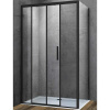 Душевой уголок Vincea Soft 110x90 VSR-3SO9011CLB профиль черный, стекло прозрачное