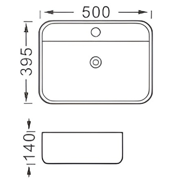 раковина aquatek вега 50 aq5506-mg серая матовая