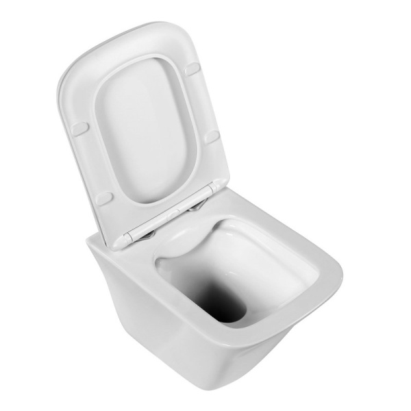 унитаз подвесной безободковый belbagno marmi bb052chr, без сиденья, цвет белый