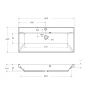 раковина belbagno 100 bb1000/450-lv-art-ast-nero черная матовая