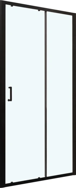 душевой уголок rgw passage pa-14b+120 см (118-122)х120х195, профиль черный матовый, стекло прозрачное