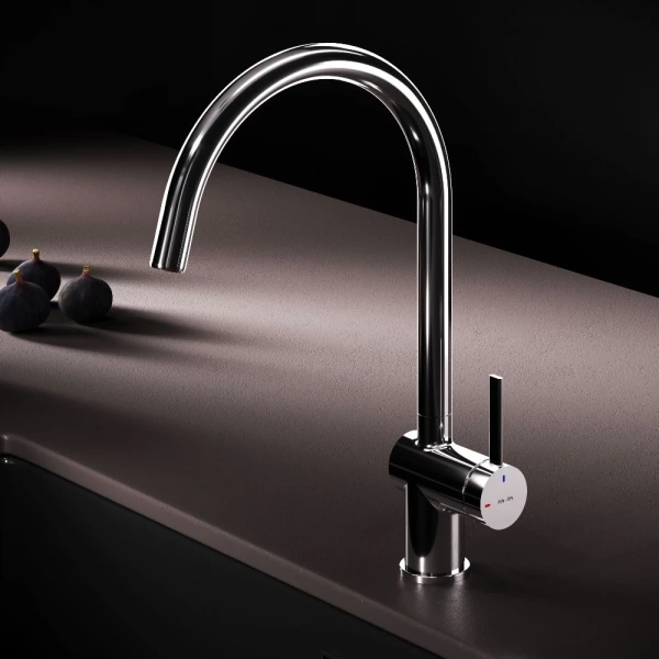 смеситель для кухни am.pm func f8f07000 coolstart, хром