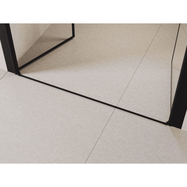 душевая дверь rgw passage pa-104b 100 060810410-14 профиль черный, стекло прозрачное
