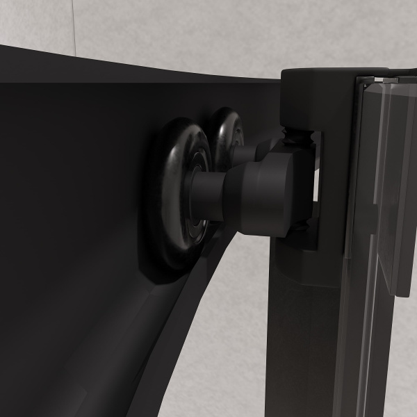 душевой уголок rgw passage pa-51b 100×100 02085100-14 профиль черный, стекло прозрачное