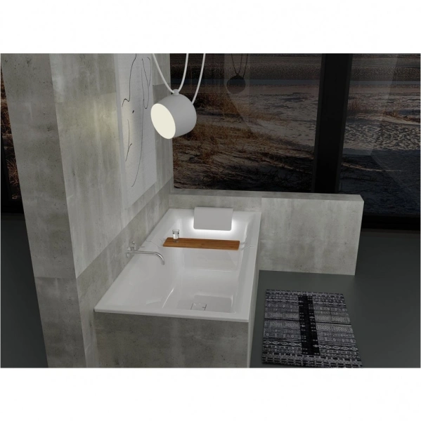 акриловая ванна riho still square 170x75 b100003005 (br0200500k00130) led r без гидромассажа
