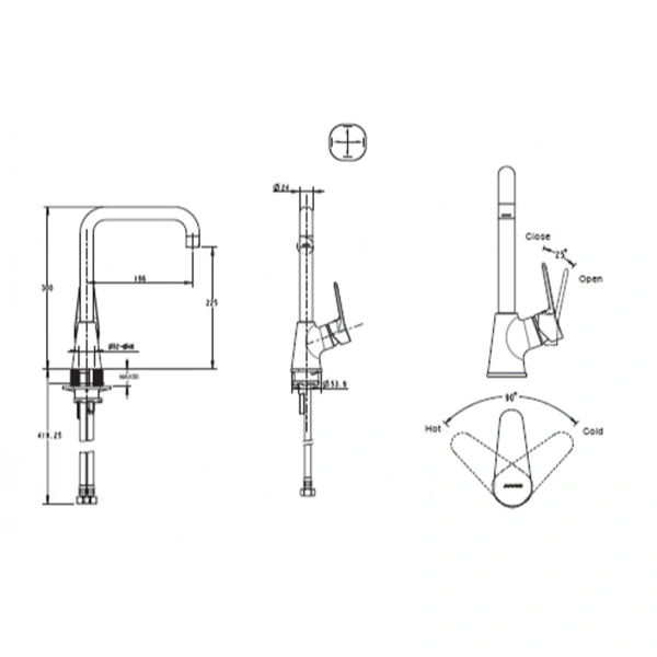смеситель для кухни bravat eco-d f793158c-1 смеситель для кухни bravat eco-d f793158c-1