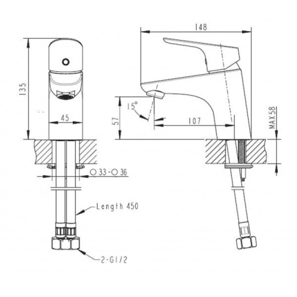 смеситель для раковины bravat drop f14898c-1