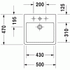 накладная раковина в ванную duravit vero 454500041