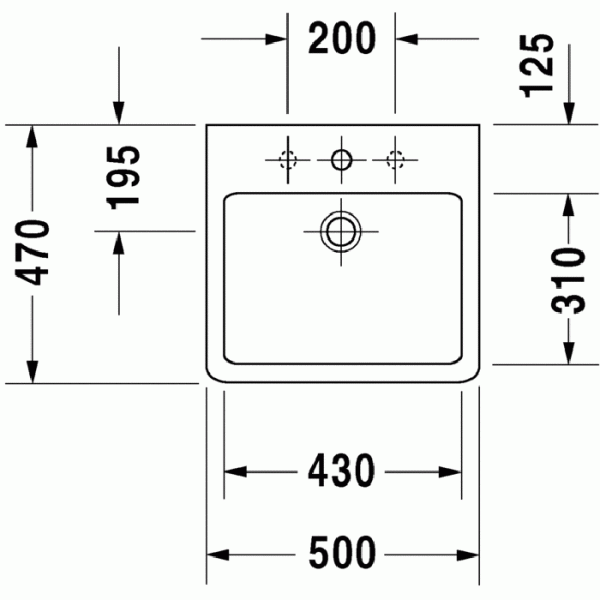 накладная раковина в ванную duravit vero 454500044